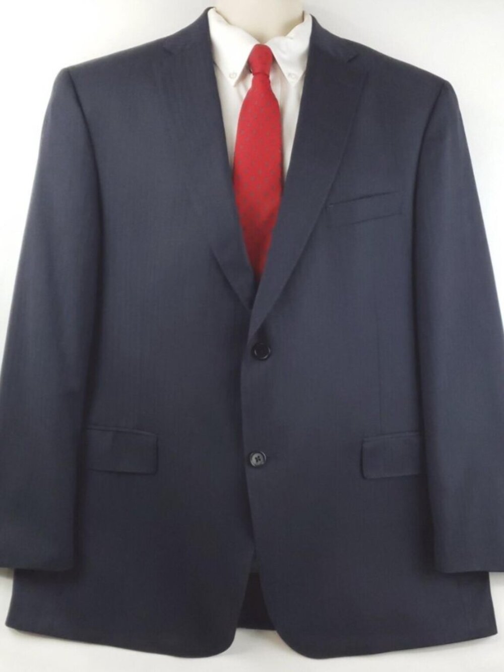 Daniel Cremieux Loro Piana Blazer Sport Coat Mens 46R Blue Lined Single Breasted
